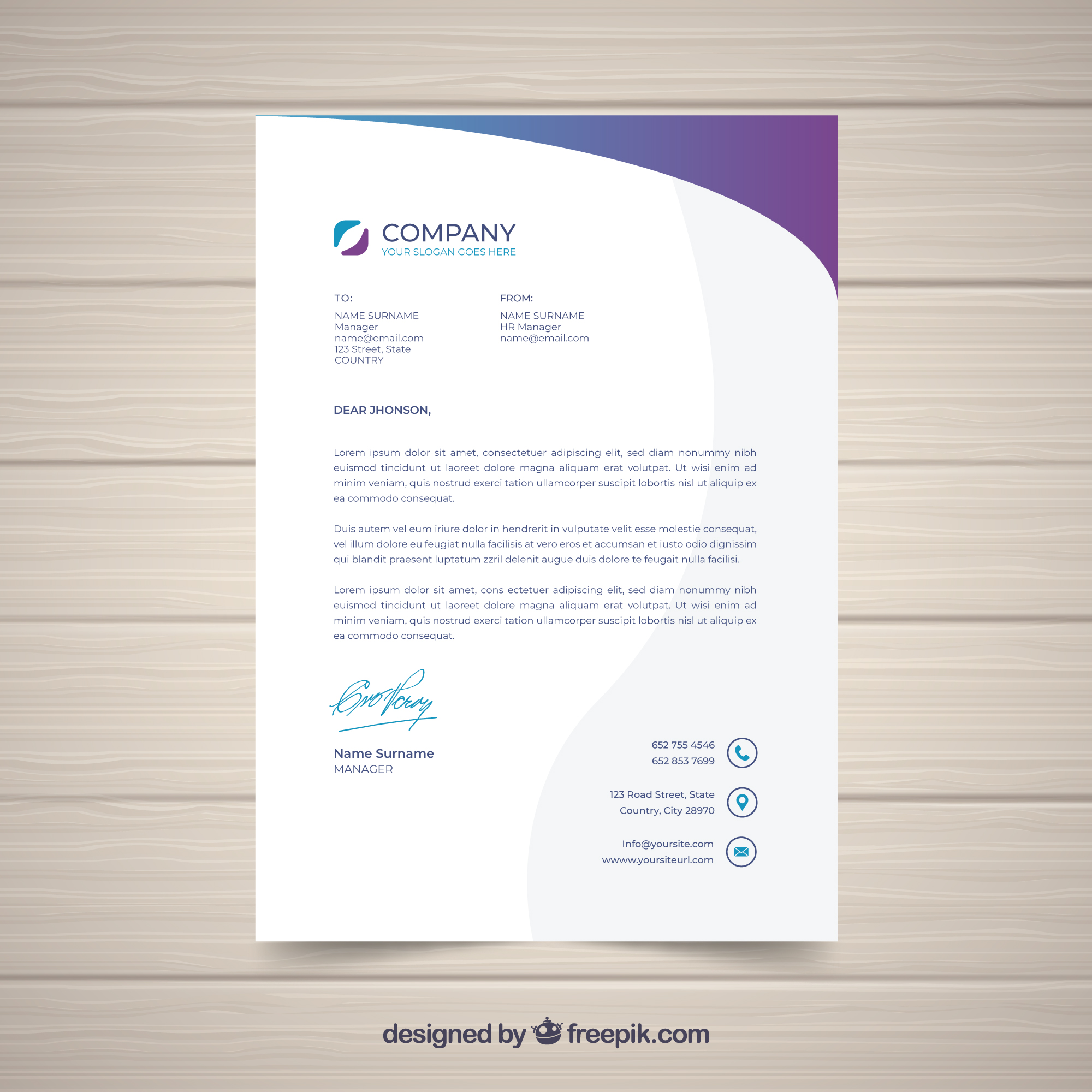 سربرگ مدرن شرکتی