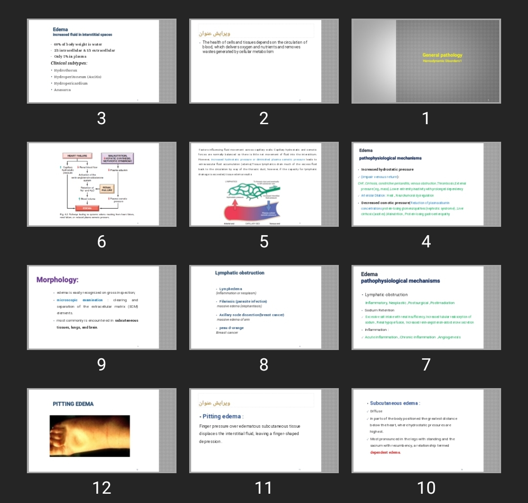 پاورپوینت General pathology Hemodynamic Disorders1