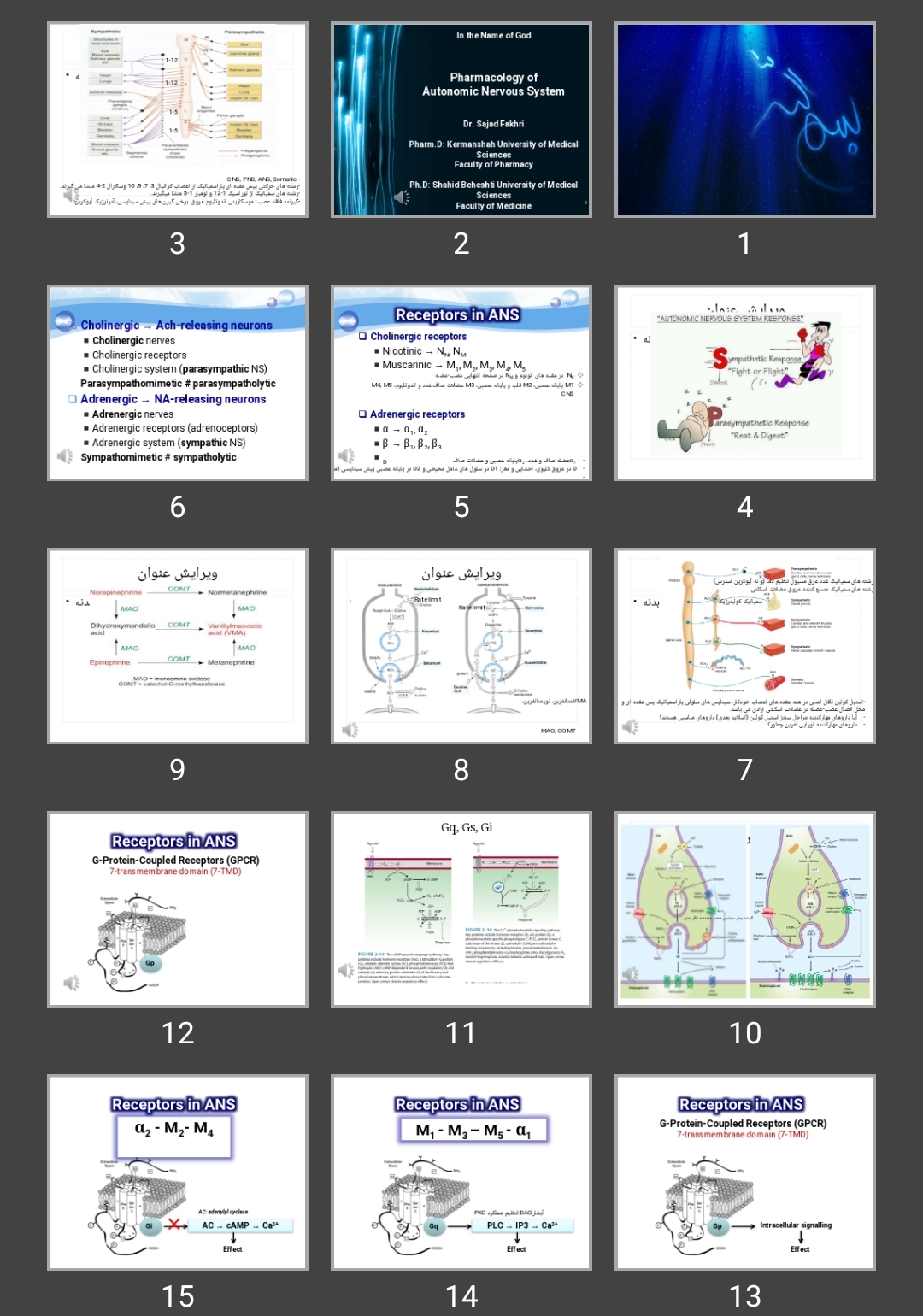 پاورپوینت Pharmacology of Autonomic Nervous System