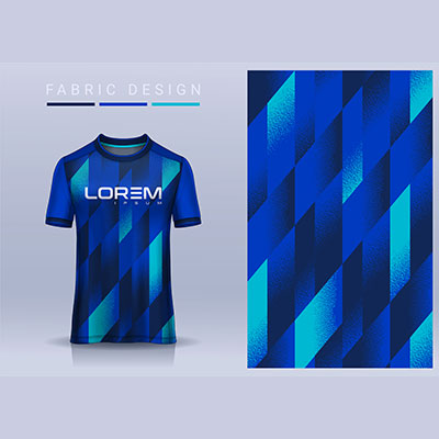 طرح تیشرت ورزشی رنگ آبی