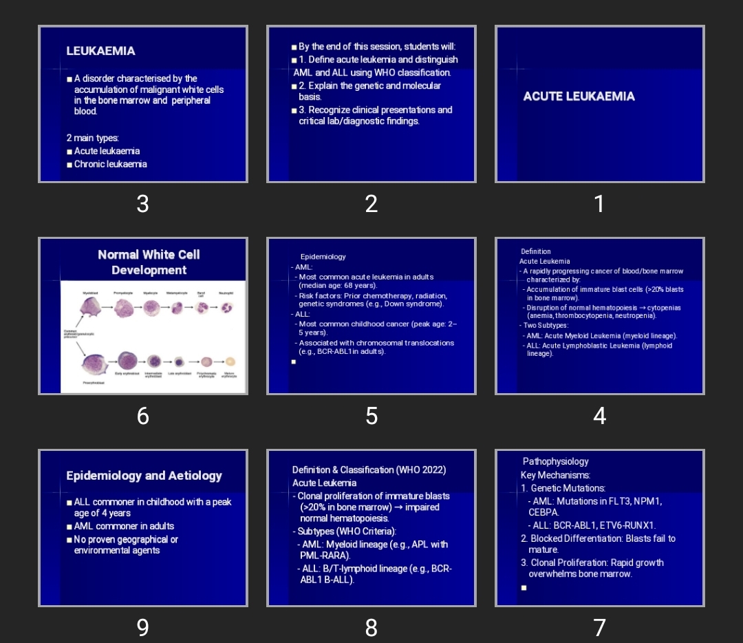 پاورپوینت ACUTE LEUKAEMIA