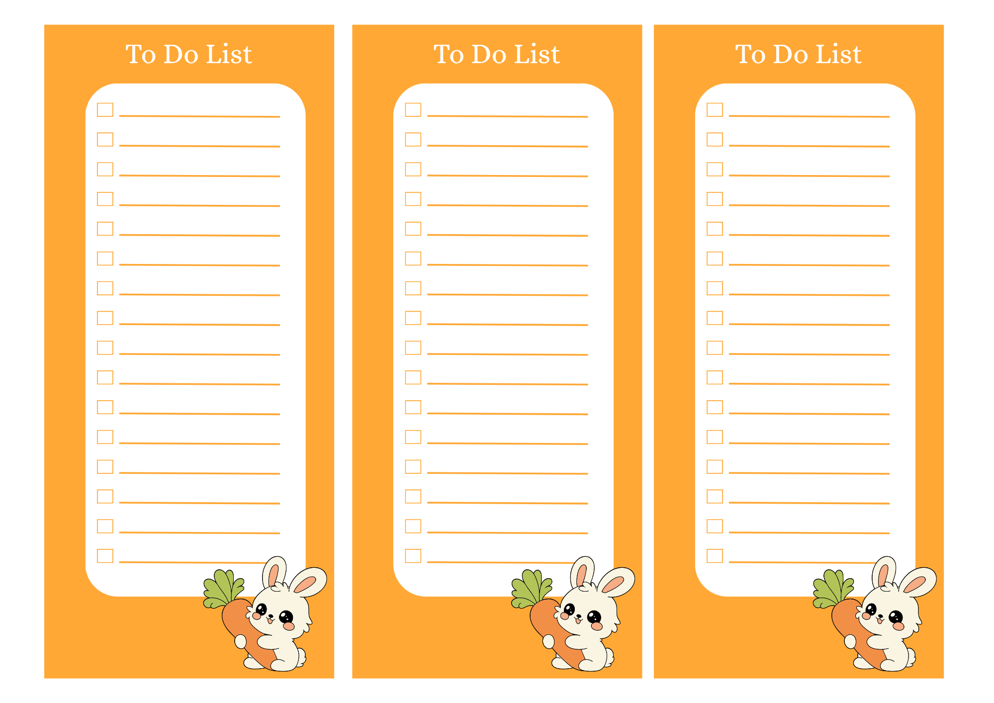 برگه لیست کار ها قابل پرینت to do list