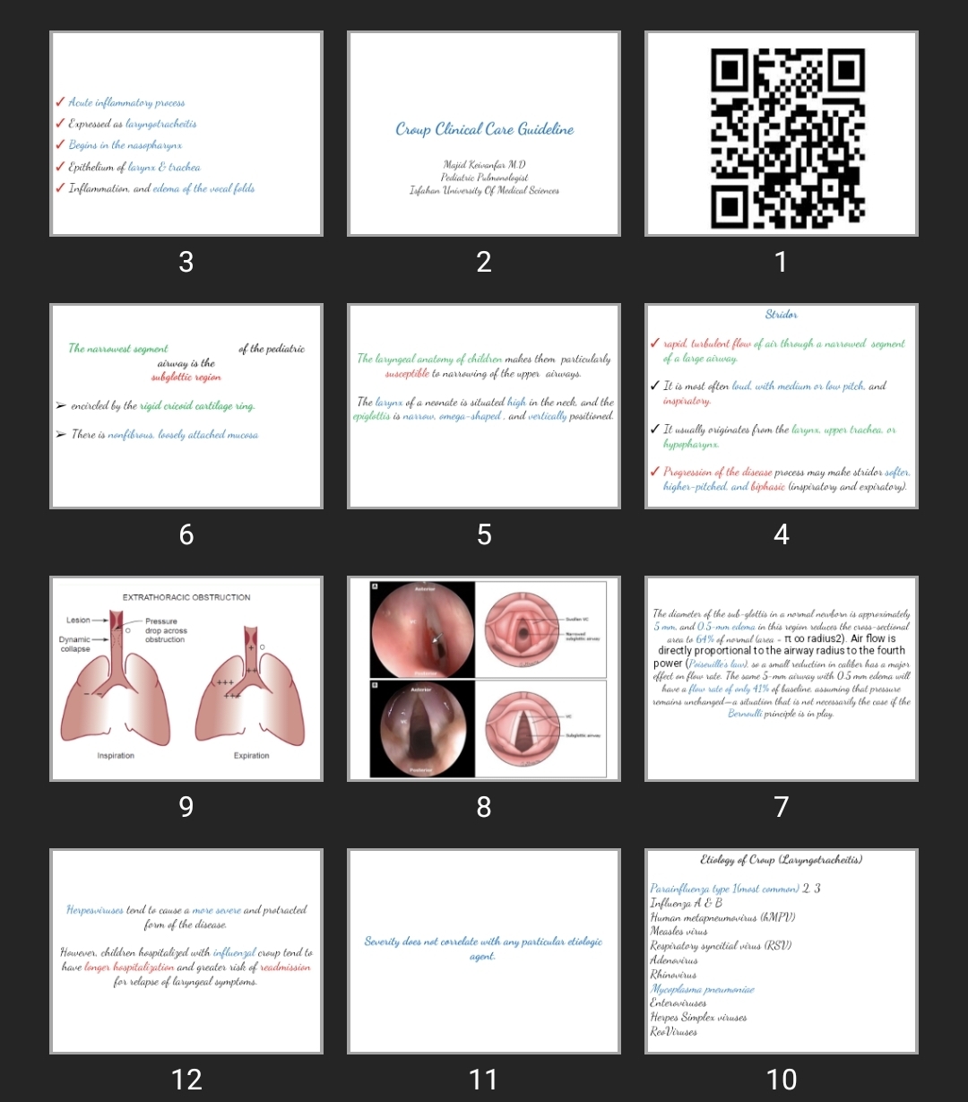 پاورپوینت Croup Clinical Care Guideline