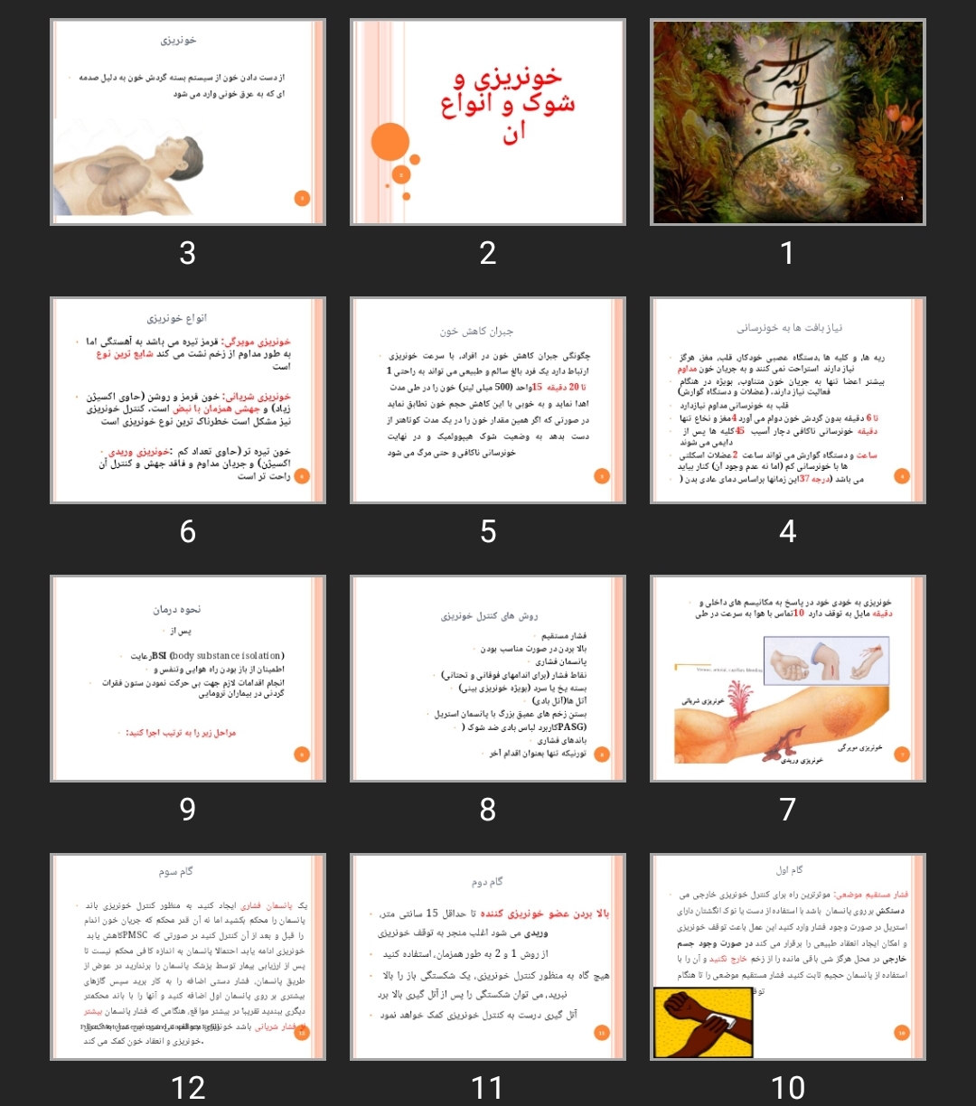 پاورپوینت خونریزی و شوک و انواع آن