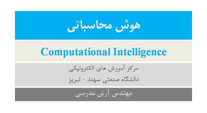 هوش محاسباتی / computational intelligence/ پکیج