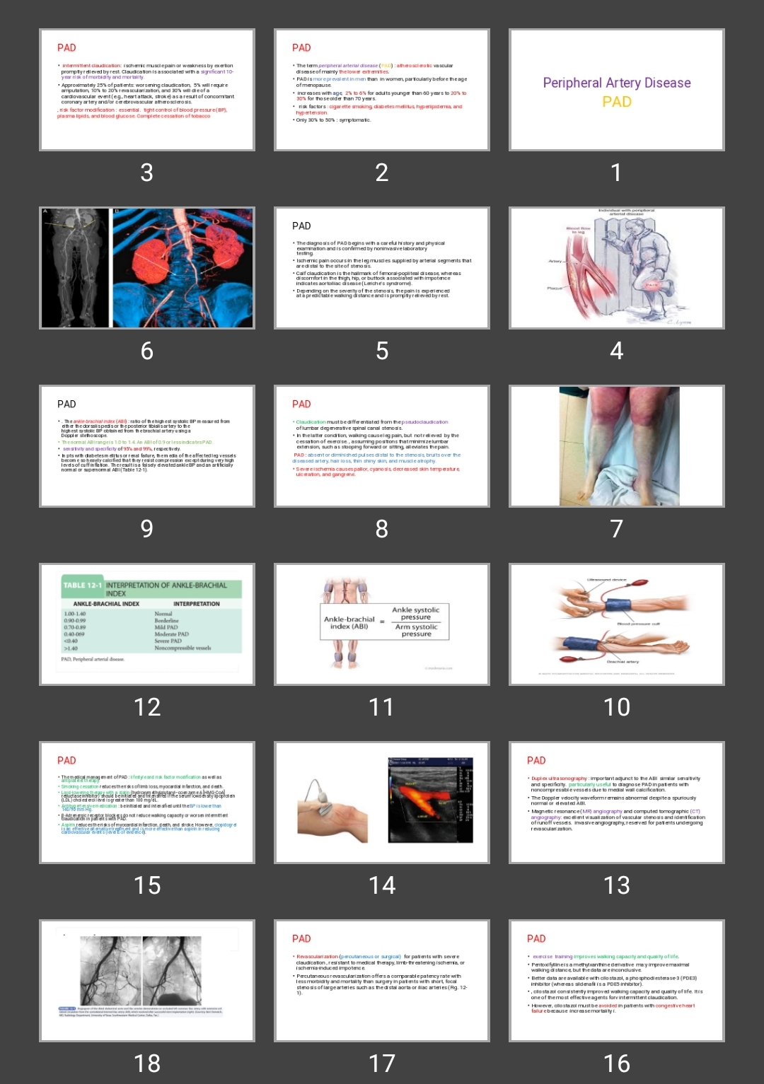 پاورپوینت بیماری عروقی محیطی Peripheral Artery Disease