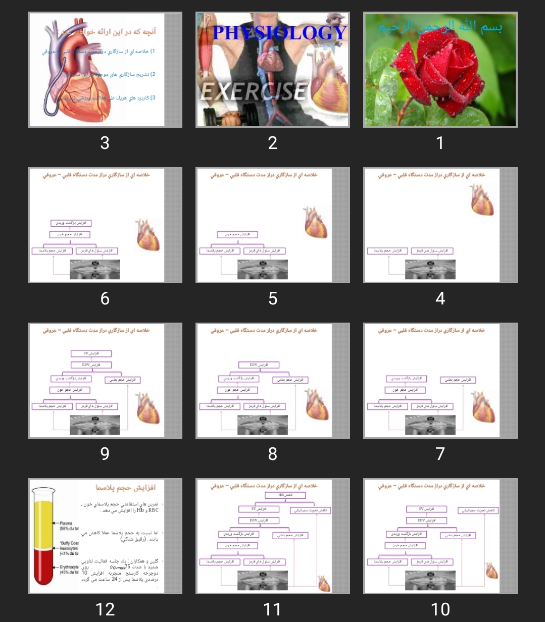 پاورپوینت قلب و ورزش