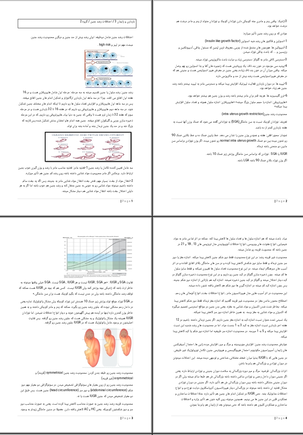 جزوه اختلالات رشد جنین