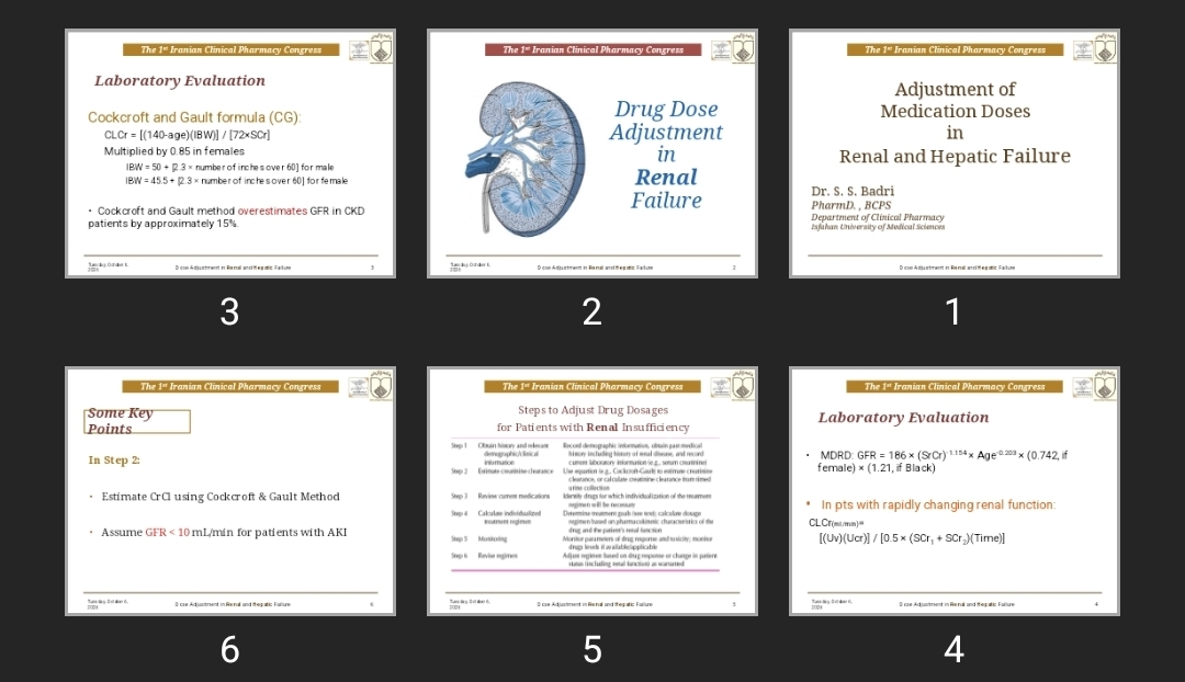 پاورپوینت Adjustment of Medication Doses in Renal and Hepatic Failure