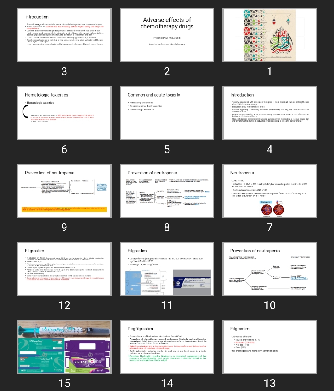 پاورپوینت Adverse effects of chemotherapy drugs