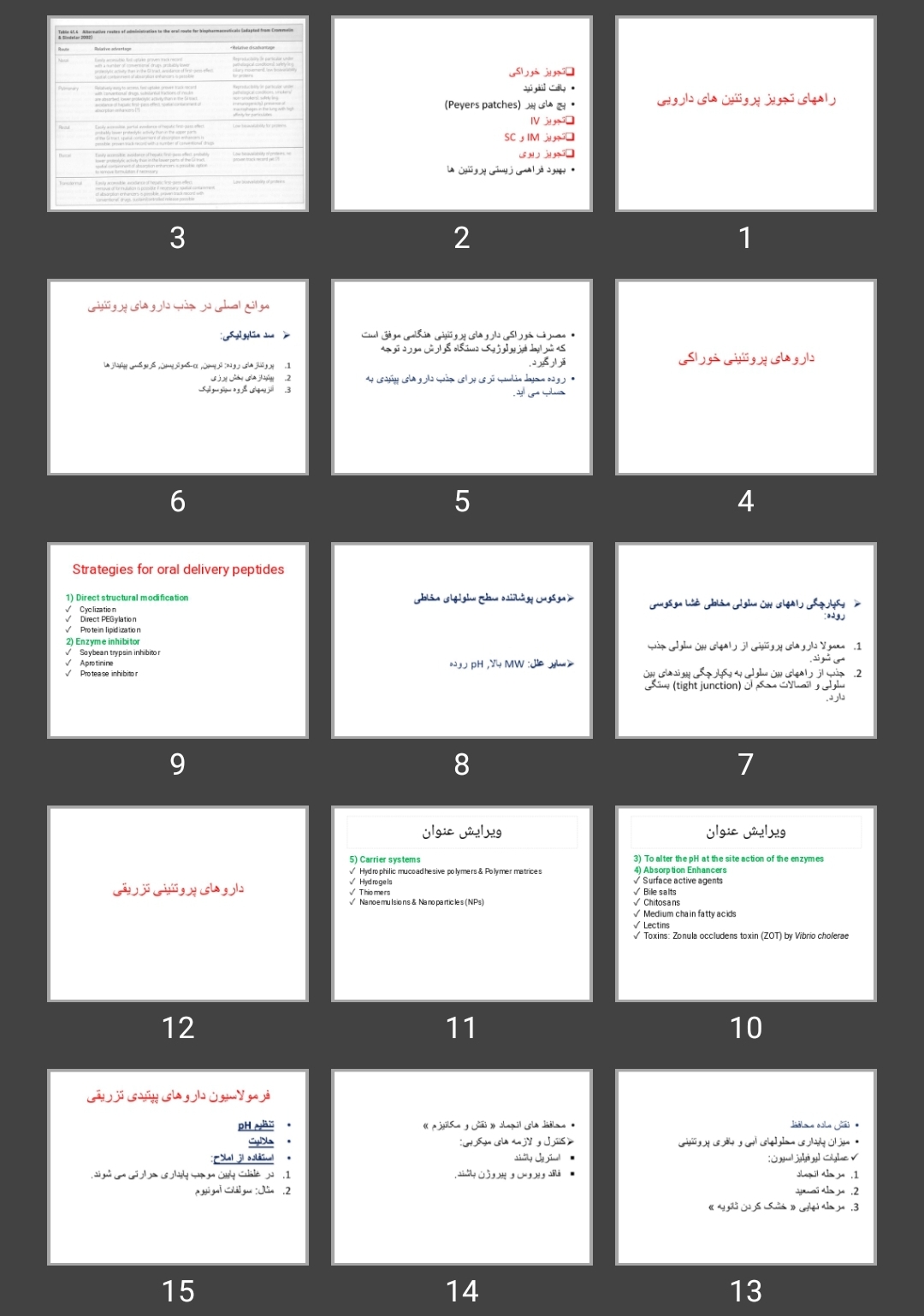 پاورپوینت داروهای پروتئینی