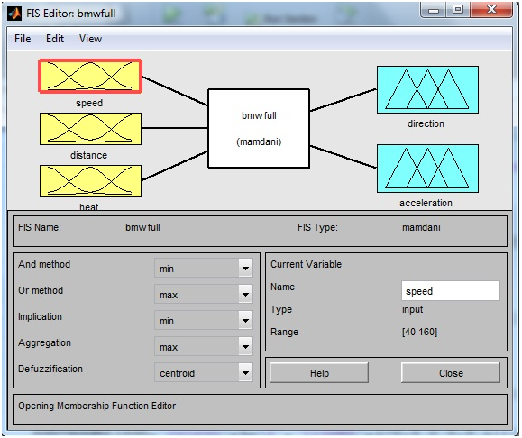 پروژه درس کنترل فازی _ شبیه سازی خودرو هوشمند به وسیله  منطق فازی در نرم افزار متلب + فایل های شبیه سازی