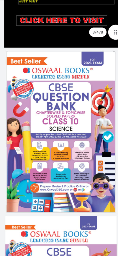 Class 10 oswaal science question bank 2022_2023