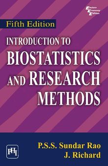 Introduction to Biostatistics and Research Methods-کتاب انگلیسی