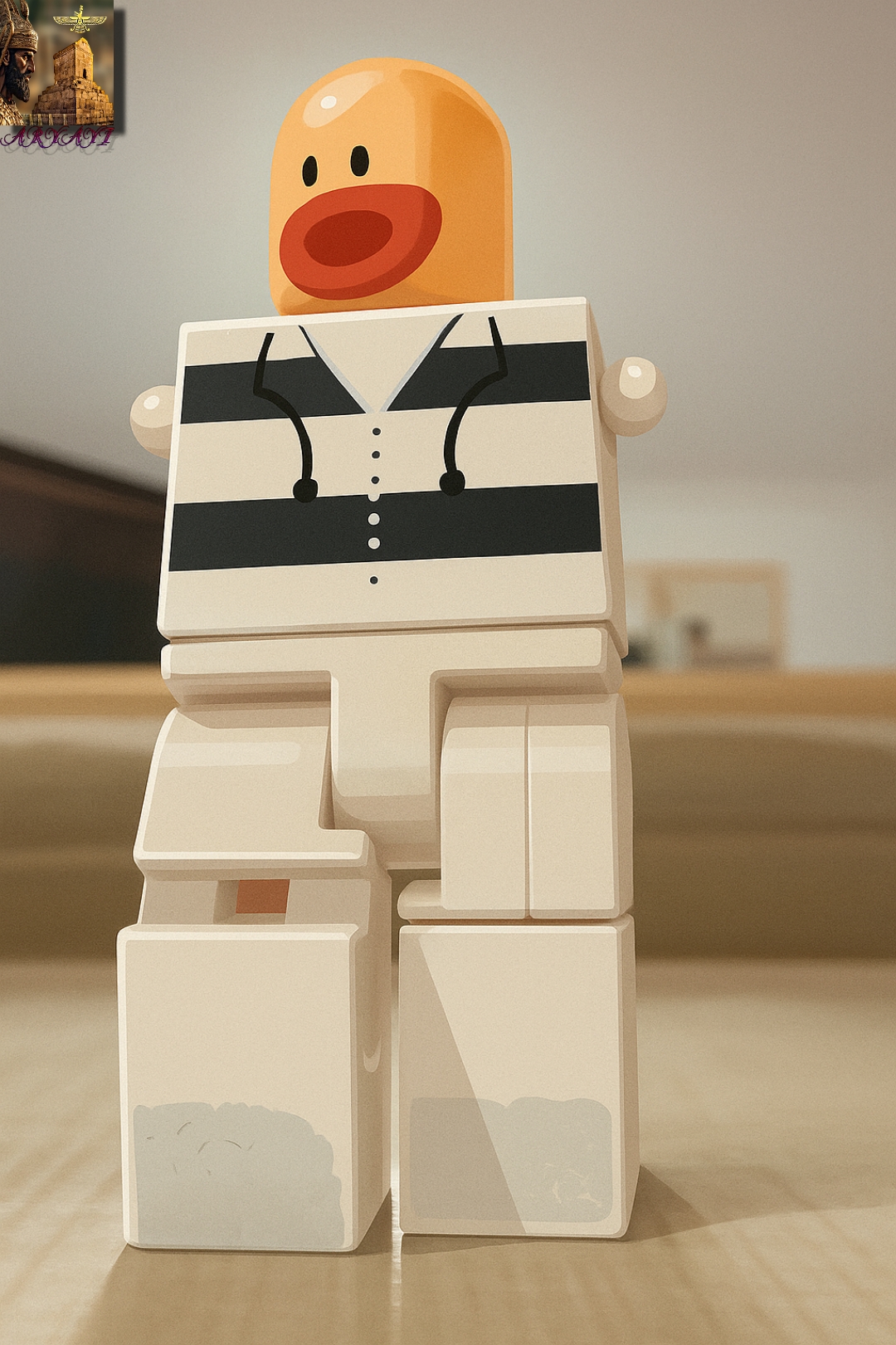 وکتور رئال آدمک سفید با طراحی خاص