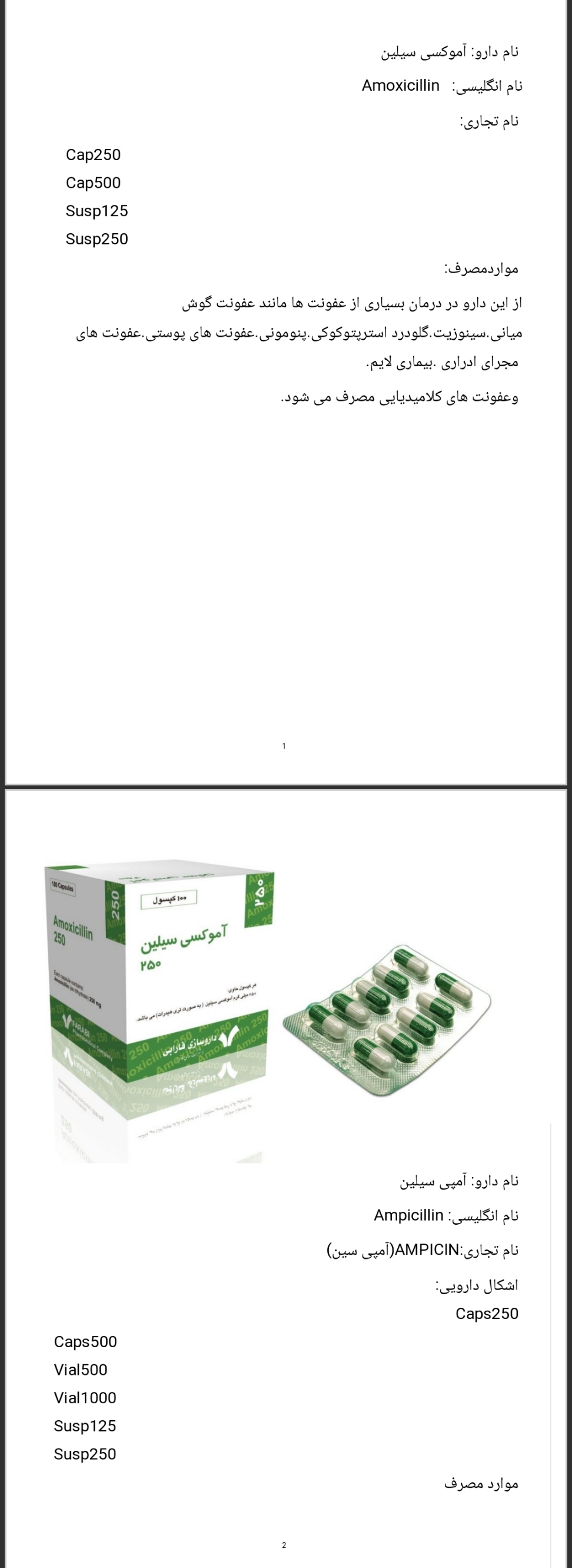 مقاله آنتی بیوتیک ها