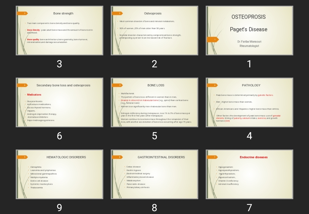 پاورپوینت استئوپروز OSTEOPROSIS Paget’s Disease