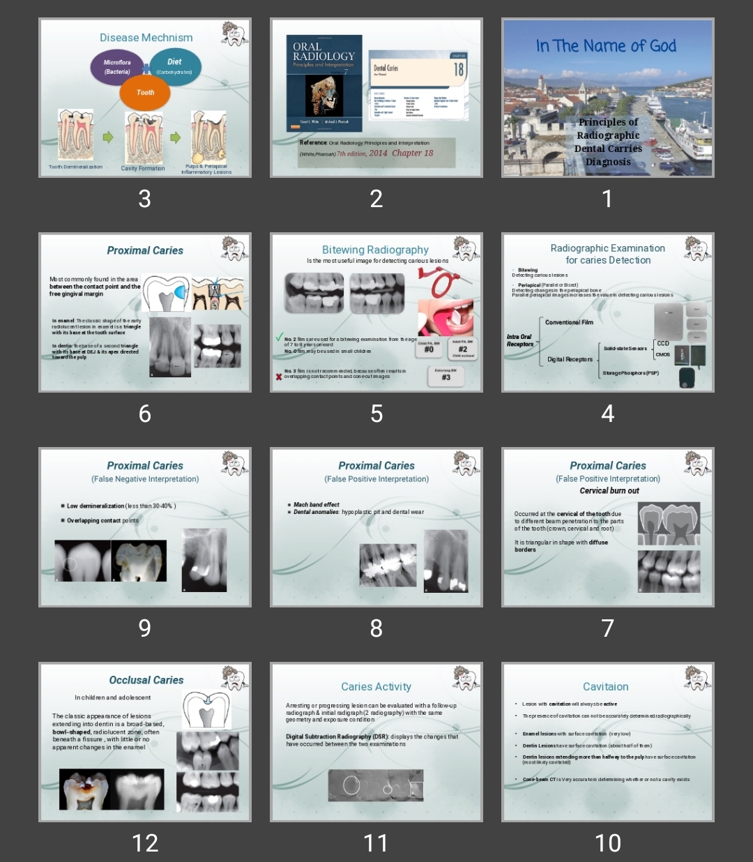 پاورپوینت Principles of Radiographic Dental Carries Diagnosis