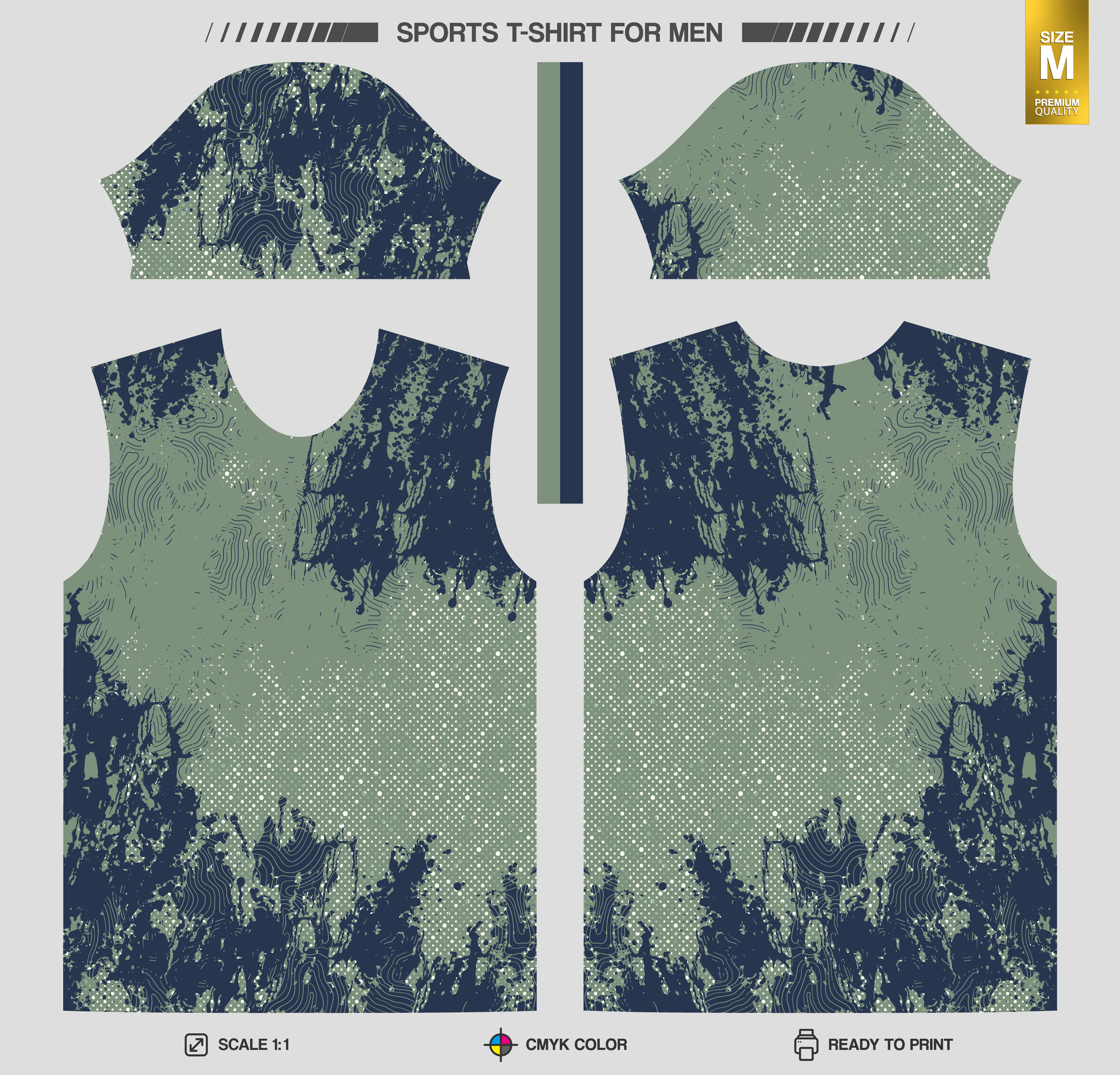 دانلود وکتور طرح لباس طرح تی شرت ورزشی