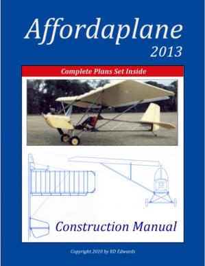 Affordaplane Affordable Plane Airplane Aircraft Ultralight Microlight Complete Plans Construction Manual-کتاب انگلیسی