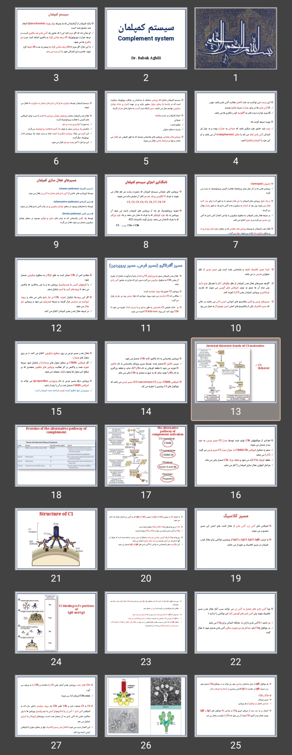 پاورپوینت سیستم کمپلمان