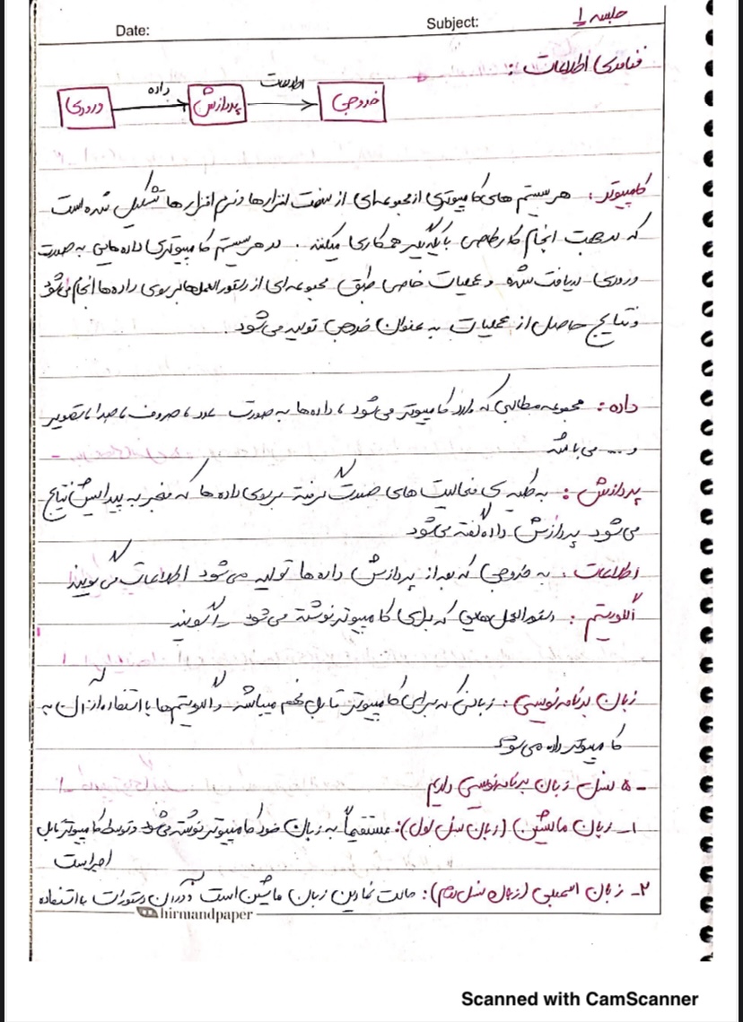 جزوه فناوری اطلاعات مهندسی پزشکی تهران